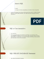 Introduction To SQL