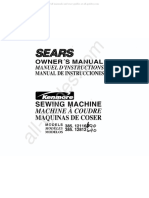 Kenmore 385.12812690 Sewing Machine Instruction Manual