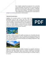 Los Ecosistemas Son Sistemas Complejos Compuestos Por Organismos Vivos e Interactúan Con El Entorno Físico en Un Área Determinada