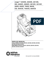 Nilfisk Advance Advenger 2400 3210 Rider Floor Srubber Service Manual