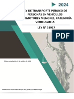 Ley 31917 (Ley Servicio de Trans Vehiculos Menores) 12.02.2024