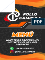 Menú Pollo Campers 2024