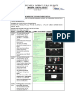 Informe de Actividades de Modalidad A No Presencial