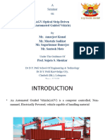 AGV-Optical Strip Driven (Automated Guided Vehicle) : A Seminar On