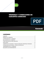 Términos y Condiciones de Garantía Kawasaki