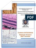 Cuaderno Del Estudiante de Histologìa Humana I 2024