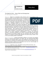 The Subprime Crisis - Cause, Effect and Consequences, March 2008