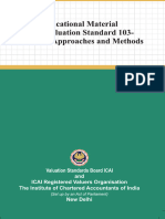 Educational Material - ICAI Valuation Standard 103 - Valuation Approaches and Methods