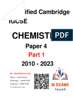 Classified CIE Chemistry Paper 4 2023 Part 1 Wwwigexamscom - Compressed