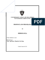 Programa 2022 Hidrologia