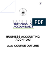 Business Accounting Outline1e 2023