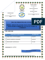 Tpe Analyse Du Cycle de Vie D'un Poste Radio