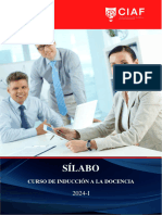 Sílabo Curso de Inducción A La Docencia