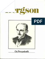 Os Pensadores - Bergson