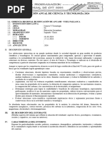 2° Planificación Anual de Ciencia y Tecnologia 2024