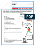 Algebra 1ero Secundaria