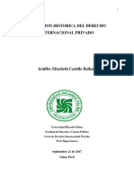 EVOLUCIÓN HISTÓRICA DEL DERECHO INTERNACIONAL PRIVADO Final