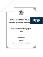 M - Com - I Sem - I Research Methodology All