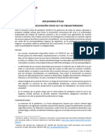 Reflexiones Éticas Sobre La Vacunación y Su Obligatoriedad - CBA 27feb2022