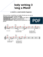 Melody Writing 3 (Motif) GCSE