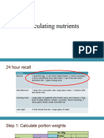 Calculating Nutrients