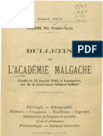 Bulletin de L'académie Malgache XII, 1 - 1913