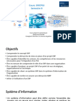 Cours: ERP/PGI Semestre 9: Cours Préparé Et Présenté Par: Abdesamad ZOUINE Enseignant Chercheur en Sciences de Gestion