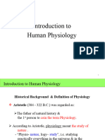 1) Introduction & Homeostasis and Cells