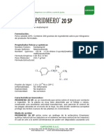 Pridmero 20 SP Ficha Tecnica.