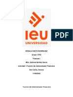 Actividad 1. Función Del Administrador Financiero.