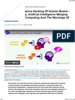 AI Hacking of Human Brains - Nanotech, AI Merging With Quantum Computing and The Warnings of Extinction