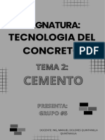 Tema Ii Cemento. Grupo #5