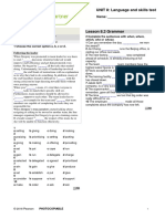 B1+ UNIT 8 - Test