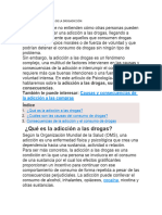 Causas y Consecuencias de La Drogadicción