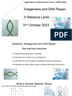 Mutation Mutagenesis and DNA Repair 2023