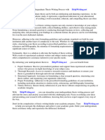 Undergraduate Thesis Format Sample