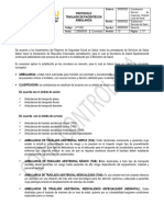 Protocolo Traslado de Pacientes en Ambulancia