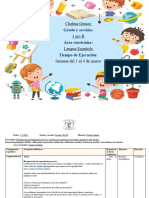 Planicación Diaria Del 1 Al 4 de Marzo de Lengua Española