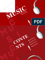 Red Music Theme Powerpoint Templates