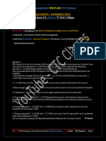 40 Marks Test I BRS & ROE I CTC Classes