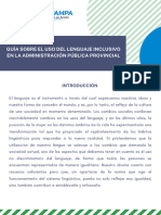 Guia Sobre El Uso Del Lenguaje Inclusivo en La Administracion Publica Provincial