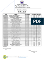 Nutritional Status 2023 Grade I Rosal