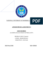 Physics Assignment 3 Ali Atif & Usman Tanverr