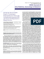 Paving The Way For Multi Purpose Technologies Programming For Choice and Strengthening Integrated Hiv and Sexual and Reproductive Health Services