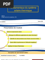 Fondamentaux Du Système Solaire Thermique - Partie A