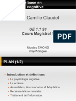 Ue 1 1 s1 Concepts de Bases en Psychologie Cognitive