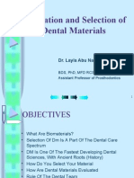 02 Evaluation and Selection of Dental Materials