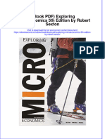 Ebook Ebook PDF Exploring Microeconomics 5Th Edition by Robert Sexton All Chapter PDF Docx Kindle