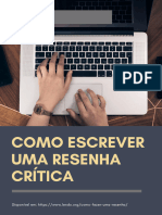 Como Escrever Uma Resenha Cr¡tica