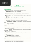 2.1 Figures of Speech Song of The Open Road PDF